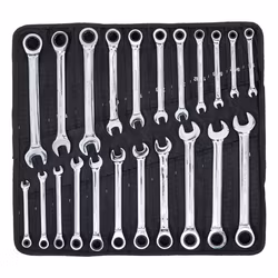 Spärrnycklar Metriska/tumsstorlekar 22 delar