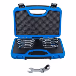 Spärrnycklar kort vinkelbar 8 - 19 mm 12 delar