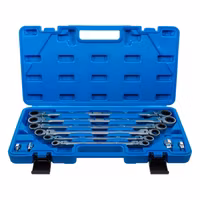 Spärrnycklar Dubbel 8 - 19 mm 10 delar