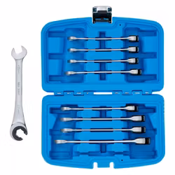 Spärrnycklar öppen 8 - 17 mm 9 delar