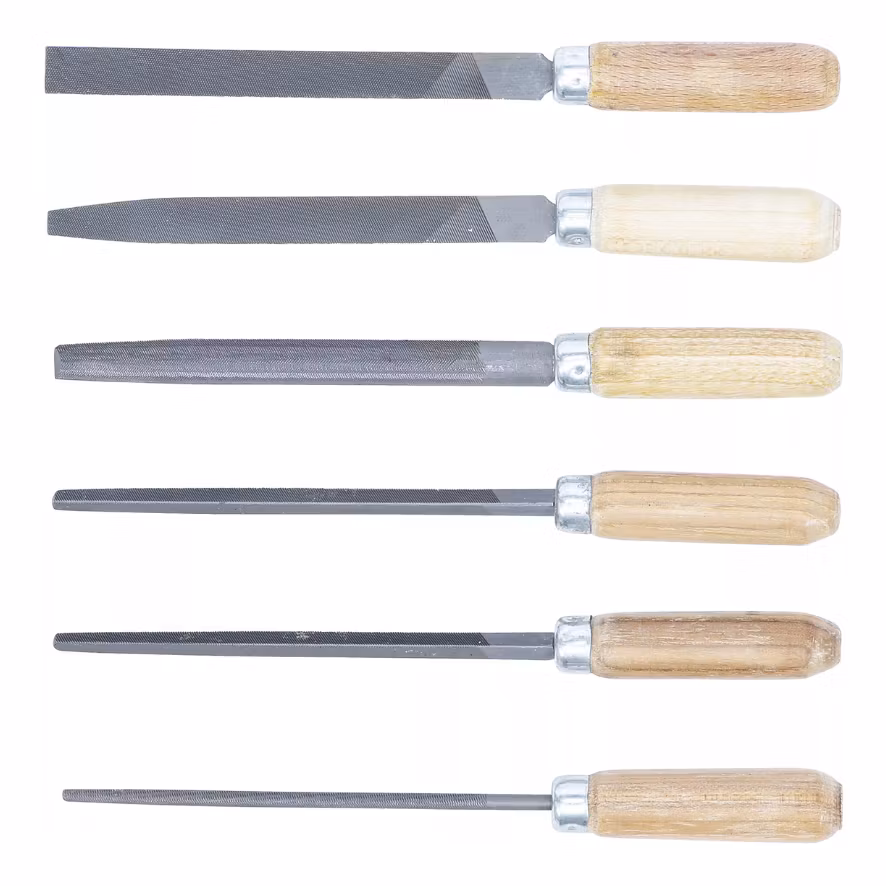 Nyckelfilsats Träfi 100 mm 6 delar