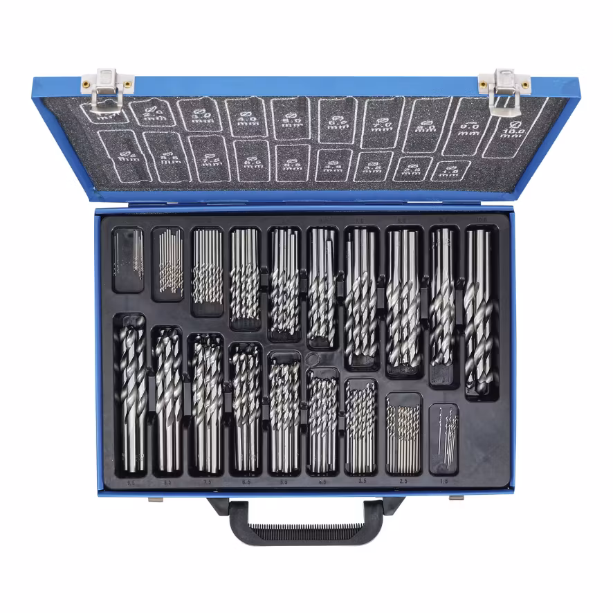 Spiralborrsats HSS 1 - 10 mm 170 delar