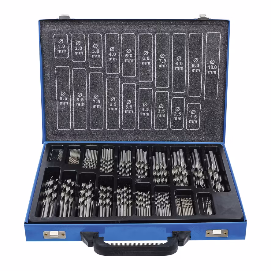 Spiralborrsats HSS 1 - 10 mm 170 delar
