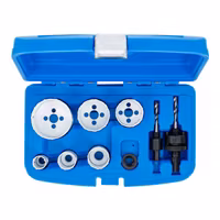 Hålsågsats Ø 22 - 65 mm Djup 40 mm 8 delar