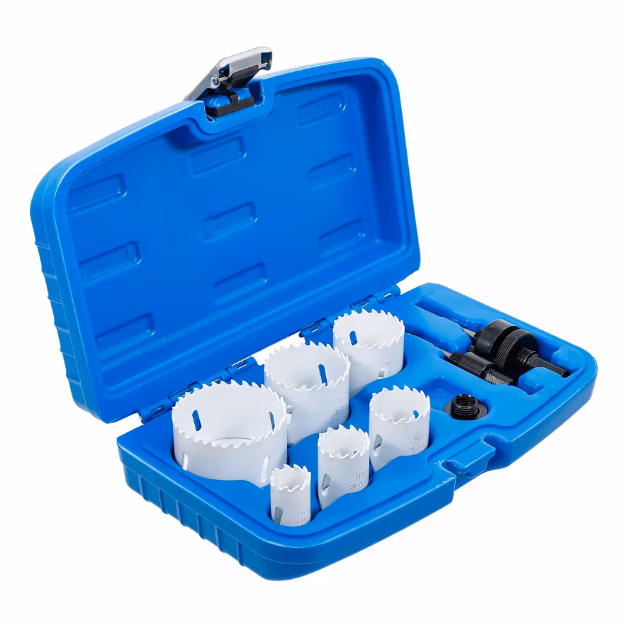 Hålsågsats Ø 22 - 65 mm Djup 40 mm 8 delar