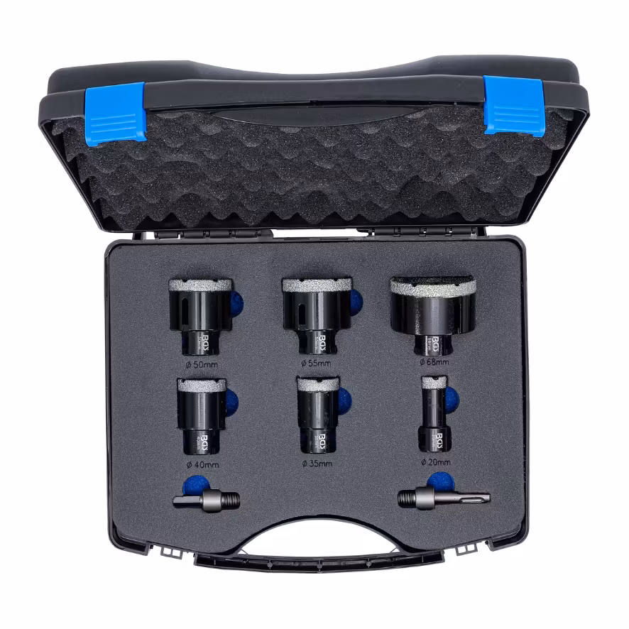 Diamant borrkronasats 20 - 68 mm 8 delar