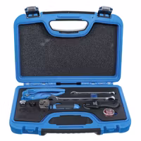 Kragnings böj och frånskiljarverktygssats för 4,75 mm (3/16") bromsledningar