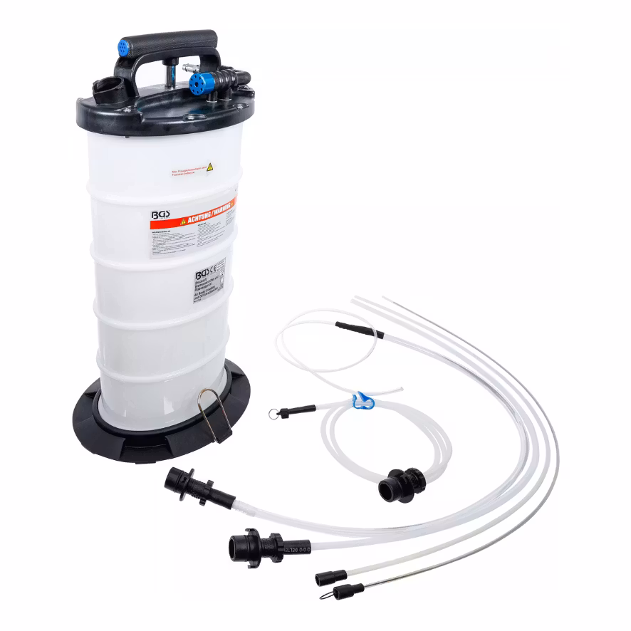 Tryckluftsbromsluftare och oljesugare pneumatisk och manuell