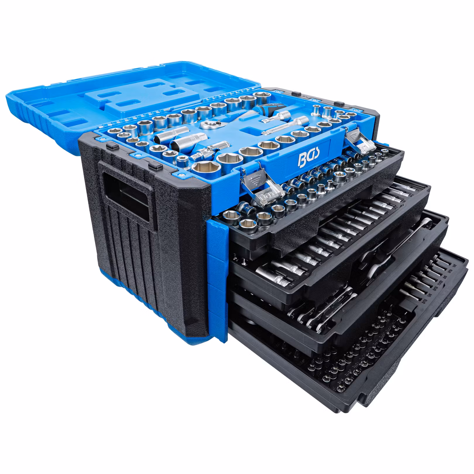 Hylsnyckelsats Sexkant | 1/4" /3/8 / 1/2 | Metrisk och Tum | 300 delar