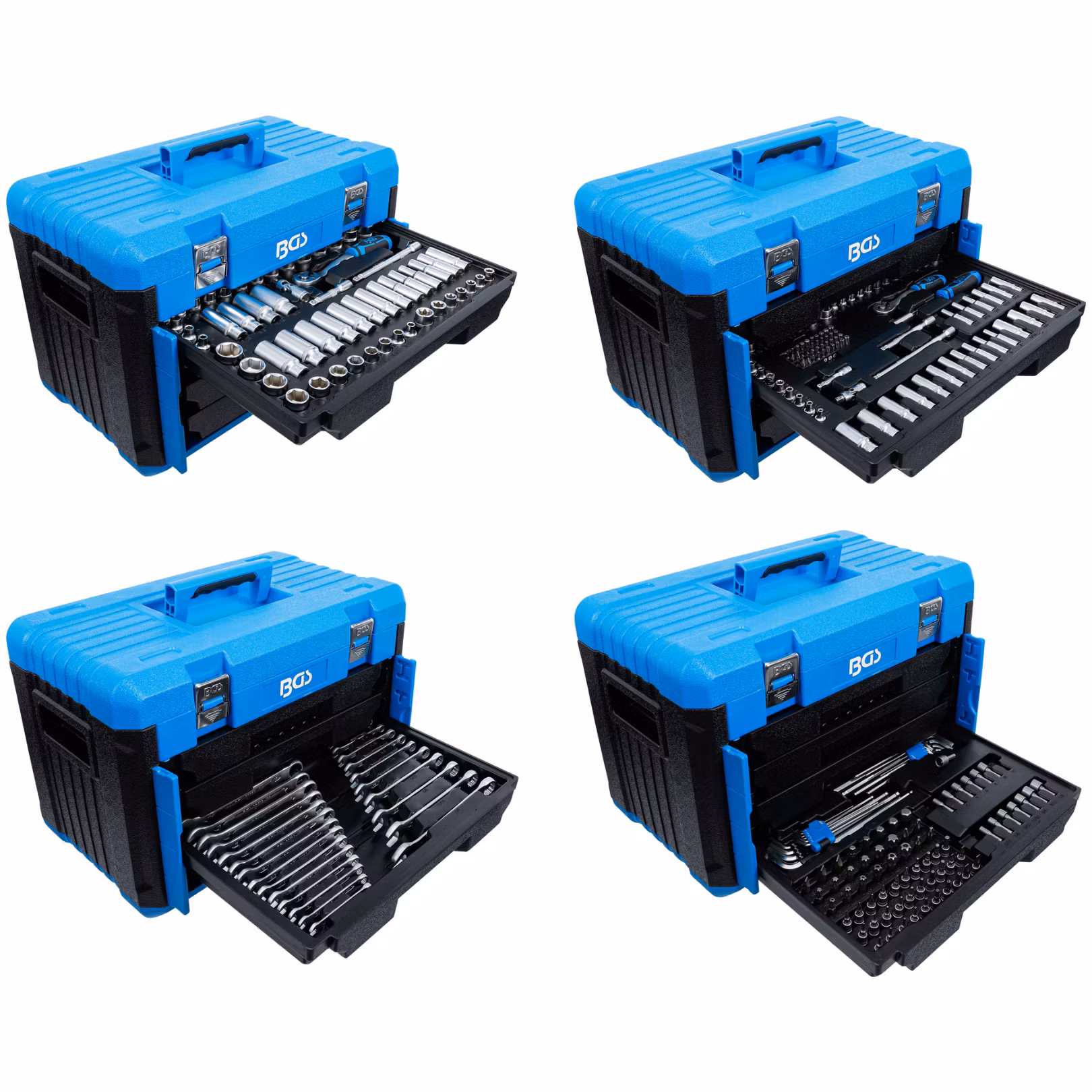 Hylsnyckelsats Sexkant | 1/4" /3/8 / 1/2 | Metrisk och Tum | 300 delar