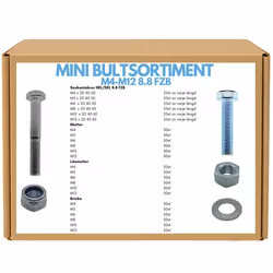 Mini Bultsortiment M4-M12 8.8 FZB