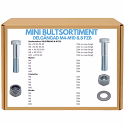 Mini bultsortiment delgängat M4-M10 FZB