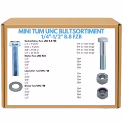 Mini tumsortiment UNC 1/4"-1/2" FZB