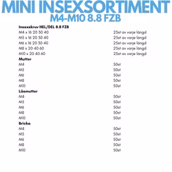 Mini insexsortiment M4-M10 FZB