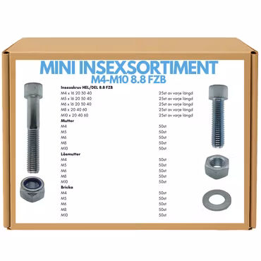 Mini insexsortiment M4-M10 FZB