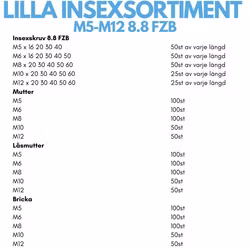 Lilla insexsortimentet M5-M12 8.8 FZB