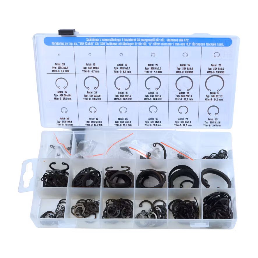 Spårringar SGH, invändiga 300 delar