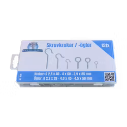 Skruvkrokar & -öglor 151 delar