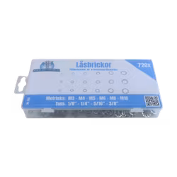 Fjäder- & låsbrickor, METRISKA/TUM 720 delar