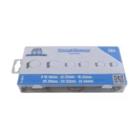 Slangklämmor, rostfria 26 delar