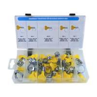 Slangklämmor med vred Ø13-25mm 26 delar