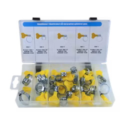 Slangklämmor med vred Ø13-25mm 26 delar