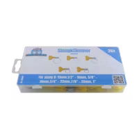 Slangklämmor med vred Ø13-25mm 26 delar