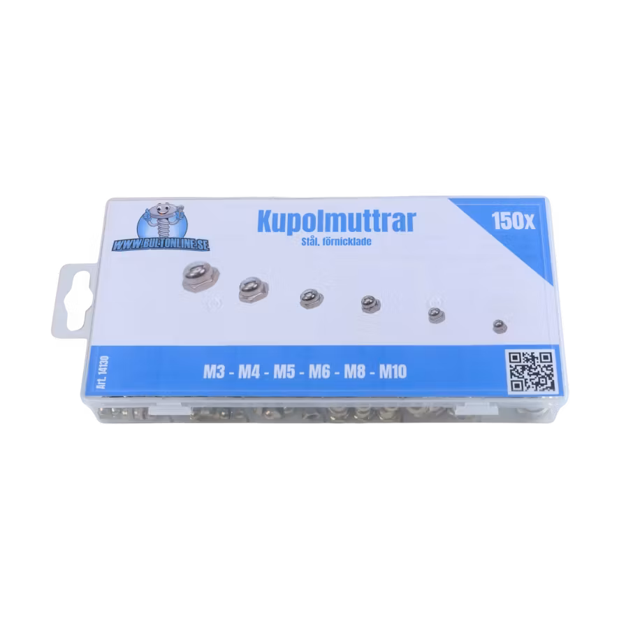 Kupolmuttrar, M3-M10 150 delar