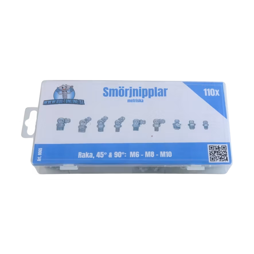Smörjnipplar, METRISKA 110 delar