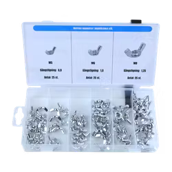 Vingmuttrar, M5-M8 75 delar