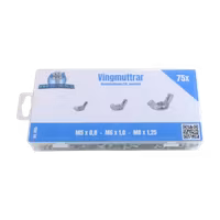 Vingmuttrar, M5-M8 75 delar