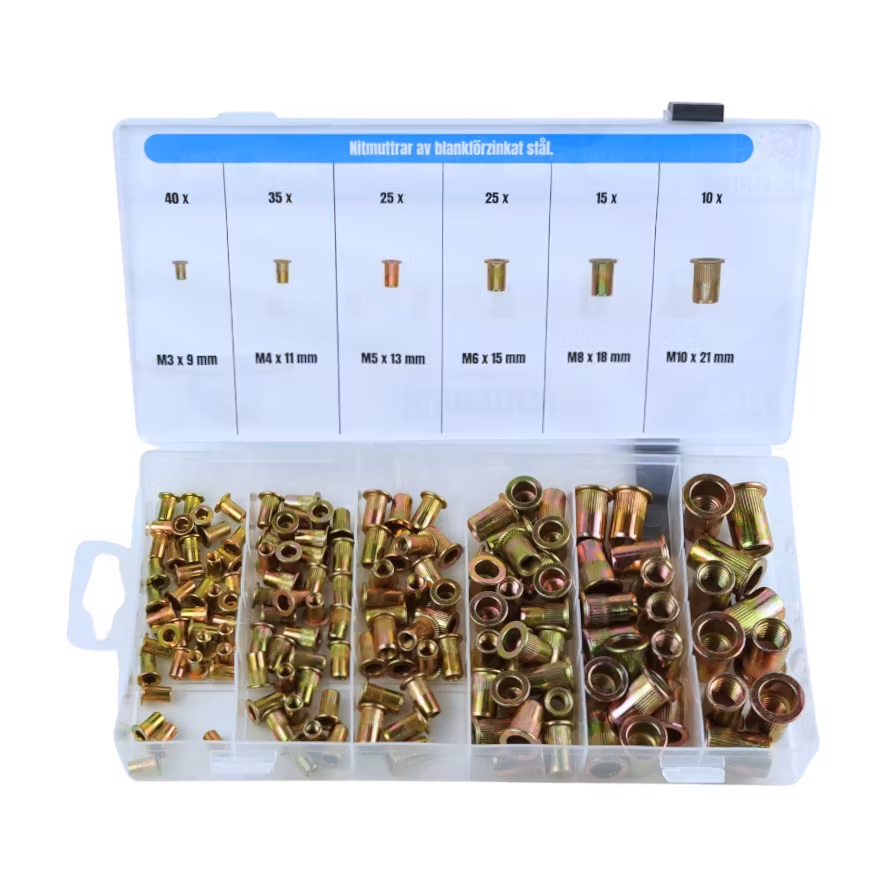 Nitmuttrar, M3-M10 FZB 150 delar