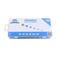Låsmuttrar, sexkant, FZB M4-M12 146 delar
