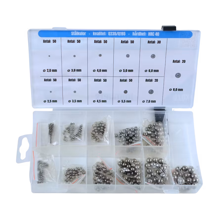 Stålkulor 470 delar