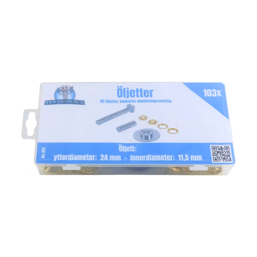 Öljetter inkl. verktyg 103 delar