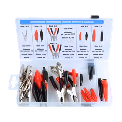 Batteripol- & krokodilklämmor 28 delar