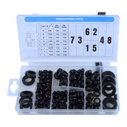 Gummigenomföringar METRISKA 180 delar