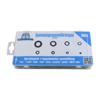 Gummigenomföringar METRISKA 180 delar