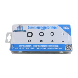 Gummigenomföringar METRISKA 180 delar