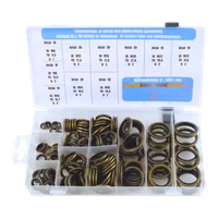 Tätningsringar, metall/gummi 150 delar