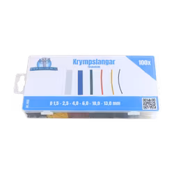Krympslangar, färgkodade 100 delar