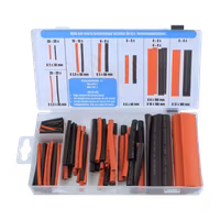 Krympslangar, röda/svarta 150 delar