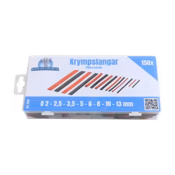 Krympslangar, röda/svarta 150 delar