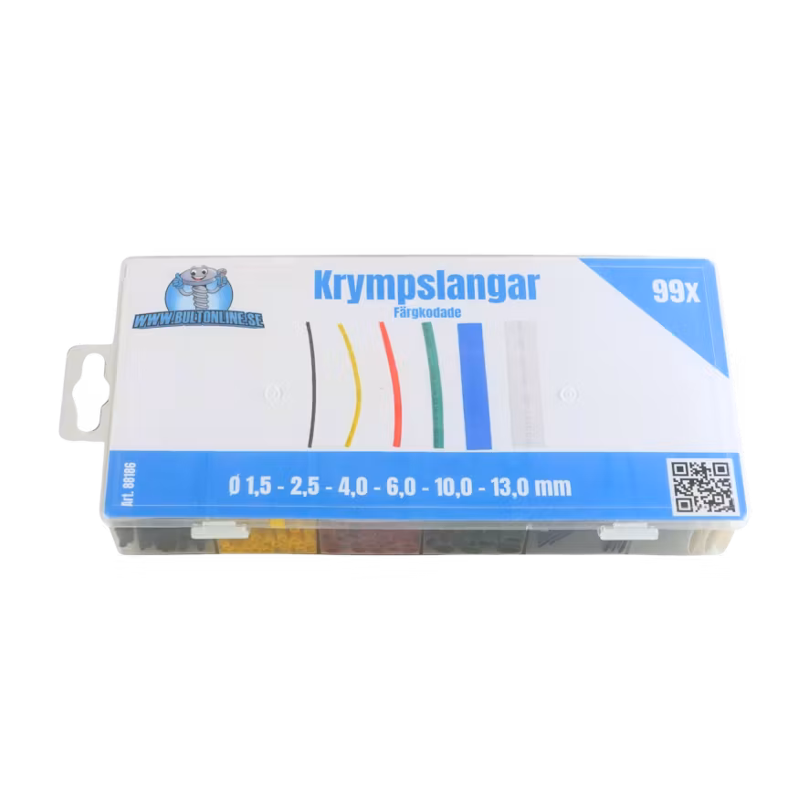 Krympslangar, färgkodade 99 delar