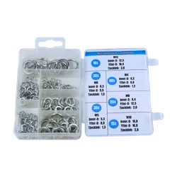 Fjäderbrickor, METRISKA FZB 145 delar