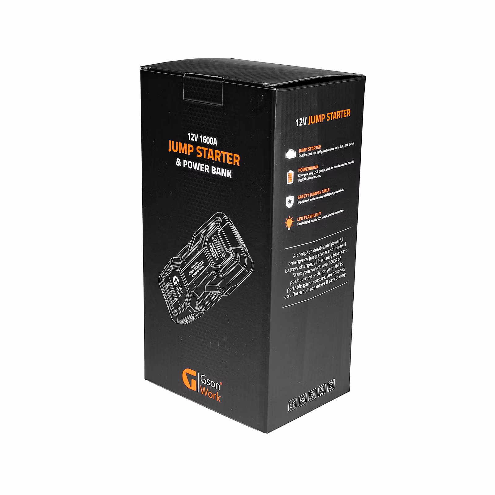 Jump Starter + Power Bank 16000mAh