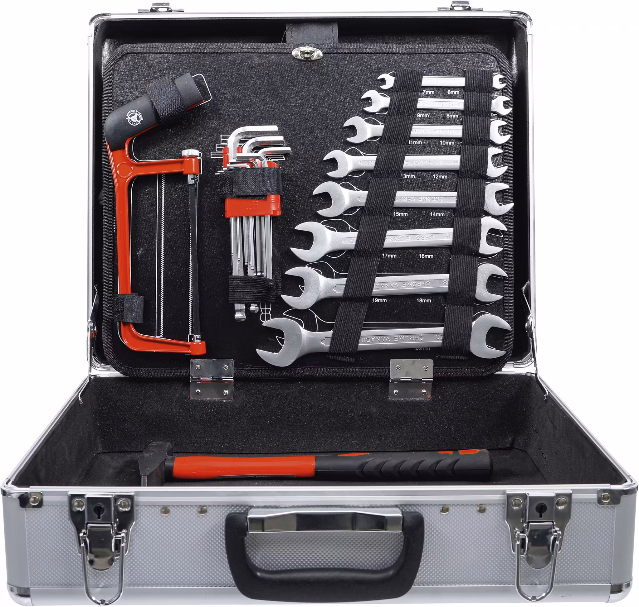 Verktygsväska aluminium 129 delar