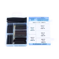 Krympslangar, svarta 90 delar