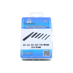 Krympslangar, svarta 90 delar