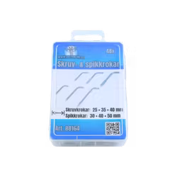 Skruv- & spikkrokar 48 delar
